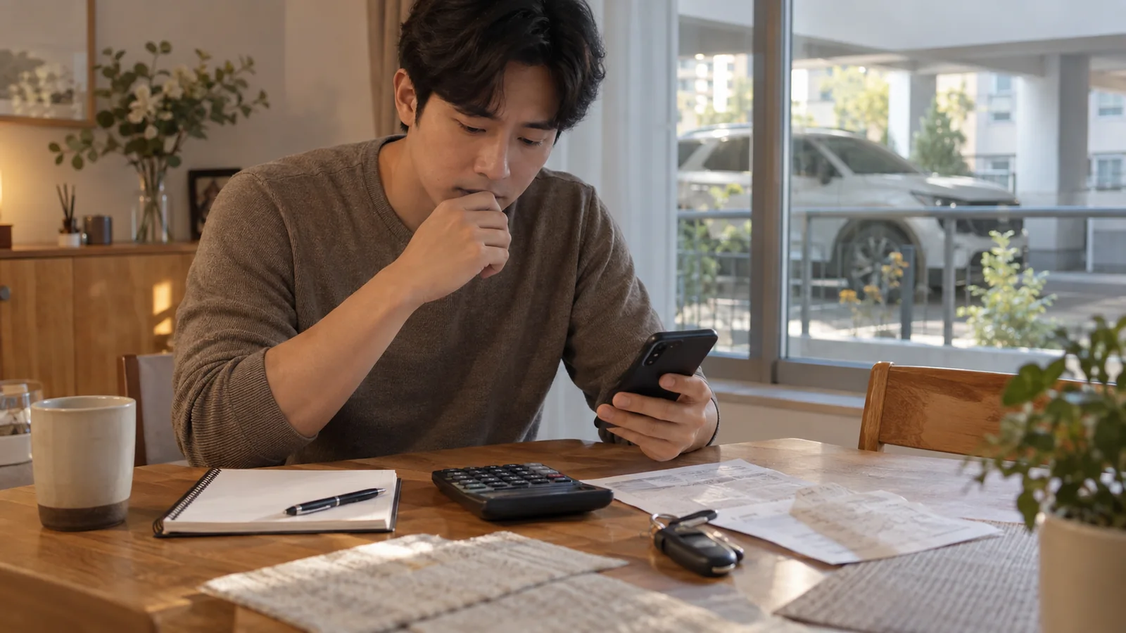 차량 교체 월요금과 추가비용 계산